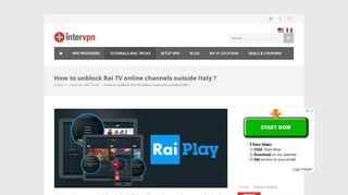 
                            8. How to unblock Rai TV online channels outside Italy - Rai Play