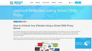 
                            8. How to unblock websites using Smart DNS Proxy