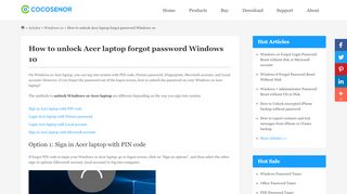 
                            5. How to unlock Acer laptop forgot password Windows 10