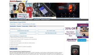 
                            6. How to unlock Kyocera Torque KC-S701 - mobilespecs.net