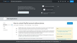 
                            6. How to unlock PayPal account without phone - Web ...