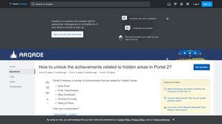 
                            9. How to unlock the achievements related to hidden areas in Portal 2 ...