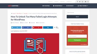 
                            6. How To Unlock Too Many Failed Login Attempts for WordPress