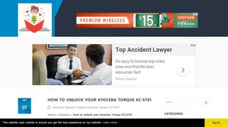 
                            4. How to unlock your Kyocera Torque KC-S701 - Phones