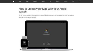 
                            9. How to unlock your Mac with your Apple Watch - Apple Support