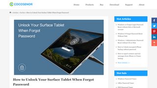 
                            3. How to Unlock Your Surface Tablet When Forgot Password