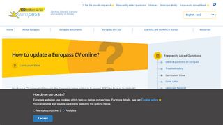 
                            4. How to update a Europass CV online? | Europass