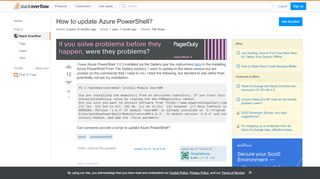 
                            7. How to update Azure PowerShell? - Stack Overflow