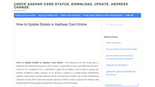 
                            6. How to Update Details in Aadhaar Card Online - …