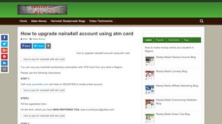 
                            3. How to upgrade naira4all account using atm card