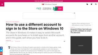 
                            11. How to use a different account to sign in to the Store on ...