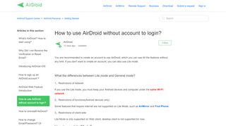 
                            11. How to use AirDroid without account to login? – …