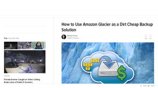 
                            8. How to Use Amazon Glacier as a Dirt Cheap Backup Solution