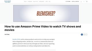 
                            9. How to use Amazon Prime Video to watch TV shows and movies