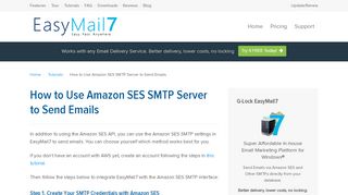 
                            5. How to Use Amazon SES SMTP Server to Send Emails - G-Lock ...