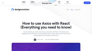 
                            2. How to use Axios with React (Everything you need to know ...