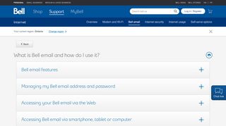 
                            4. How to use Bell email : Bell email features - Bell Support