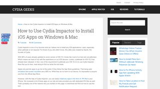 
                            9. How to Use Cydia Impactor to Install iOS Apps on Windows ...