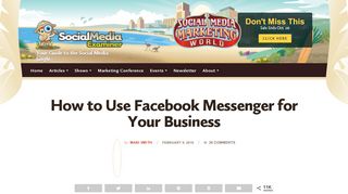 
                            10. How to Use Facebook Messenger for Your Business : Social ...