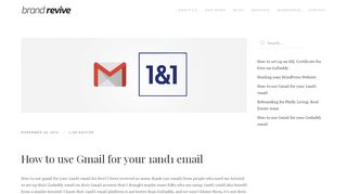 
                            8. How to use Gmail for your 1and1 email - Tutorial - Brand Revive ...