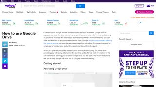 
                            4. How to use Google Drive - Yahoo