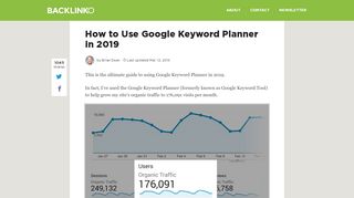 
                            8. How to Use Google Keyword Planner in 2019 [New …