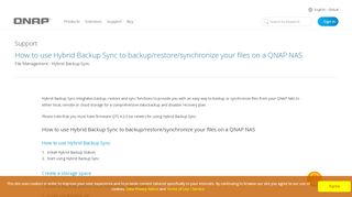 
                            7. How to use Hybrid Backup Sync to backup/restore ...