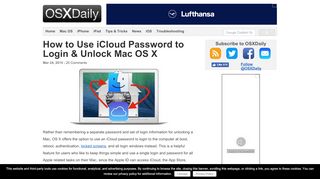 
                            10. How to Use iCloud Password to Login & Unlock Mac OS X - OS X Daily
