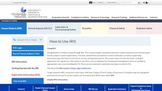 
                            1. How to Use iRIS - URSA - Georgia State University