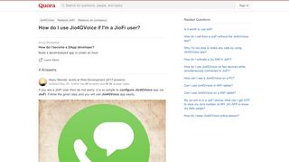 
                            2. How to use Jio4GVoice if I'm a JioFi user - Quora