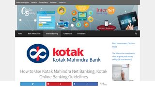 
                            3. How to Use Kotak Mahindra Net Banking, Kotak Online ...