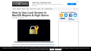 
                            9. How to Use Lock Screen in MacOS Mojave & High …