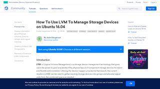 
                            5. How To Use LVM To Manage Storage Devices on Ubuntu 16.04