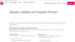 
                            8. How to use Napster unRadio and Napster Premier | T-Mobile Support
