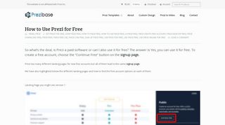 
                            3. How to Use Prezi for Free | Prezibase