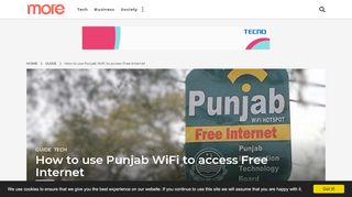 
                            4. How to use Punjab WiFi to access Free Internet - MoreNews.pk
