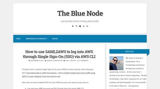 
                            5. How to use SAML2AWS to log into AWS through Single Sign-On ...