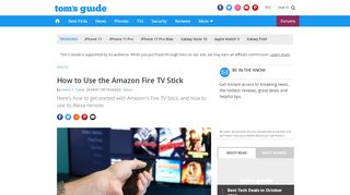 
                            10. How to Use the Amazon Fire TV Stick | Tom's Guide