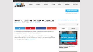 
                            9. How To Use The Infinix XContacts - Infinix Authority