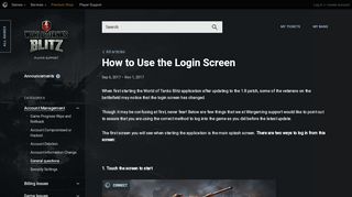 
                            2. How to Use the Login Screen | World of Tanks Blitz