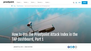 
                            2. How to Use the Proofpoint Attack Index in the TAP Dashboard, Part 1 ...