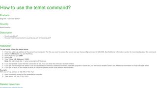 
                            2. How to use the telnet command?