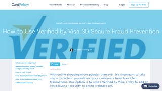 
                            7. How to Use Verified by Visa 3D Secure ... - cardfellow.com