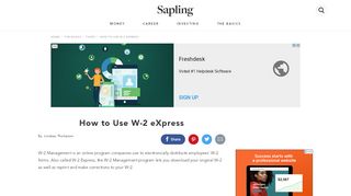 
                            5. How to Use W-2 eXpress | Sapling.com