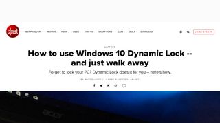 
                            6. How to use Windows 10 Dynamic Lock -- and just walk away