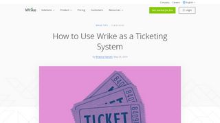 
                            5. How to Use Wrike as a Ticketing System