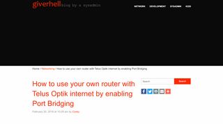 
                            5. How to use your own router with Telus Optik …