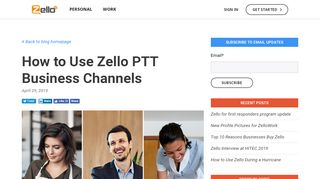 
                            6. How to Use Zello PTT Business Channels - blog.zello.com