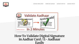 
                            3. How To Validate Digital Signature in Aadhar Card …