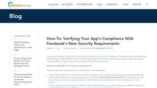 
                            8. How-To: Verifying Your App's Compliance With Facebook's New ...
